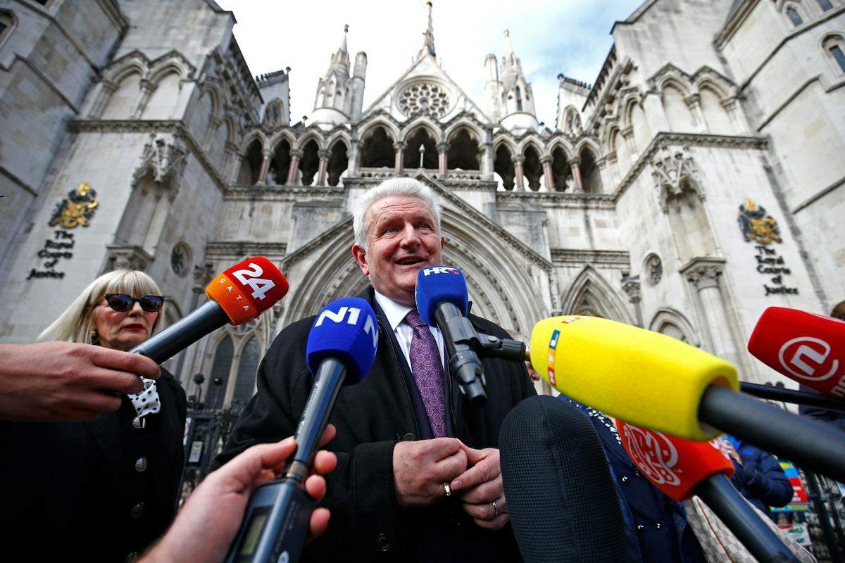 67-letni Ivica Todorić pred sodiščem v Londonu, potem ko je to konec oktobra odločilo, da bo izročen Hrvaški. Foto: Reuters
