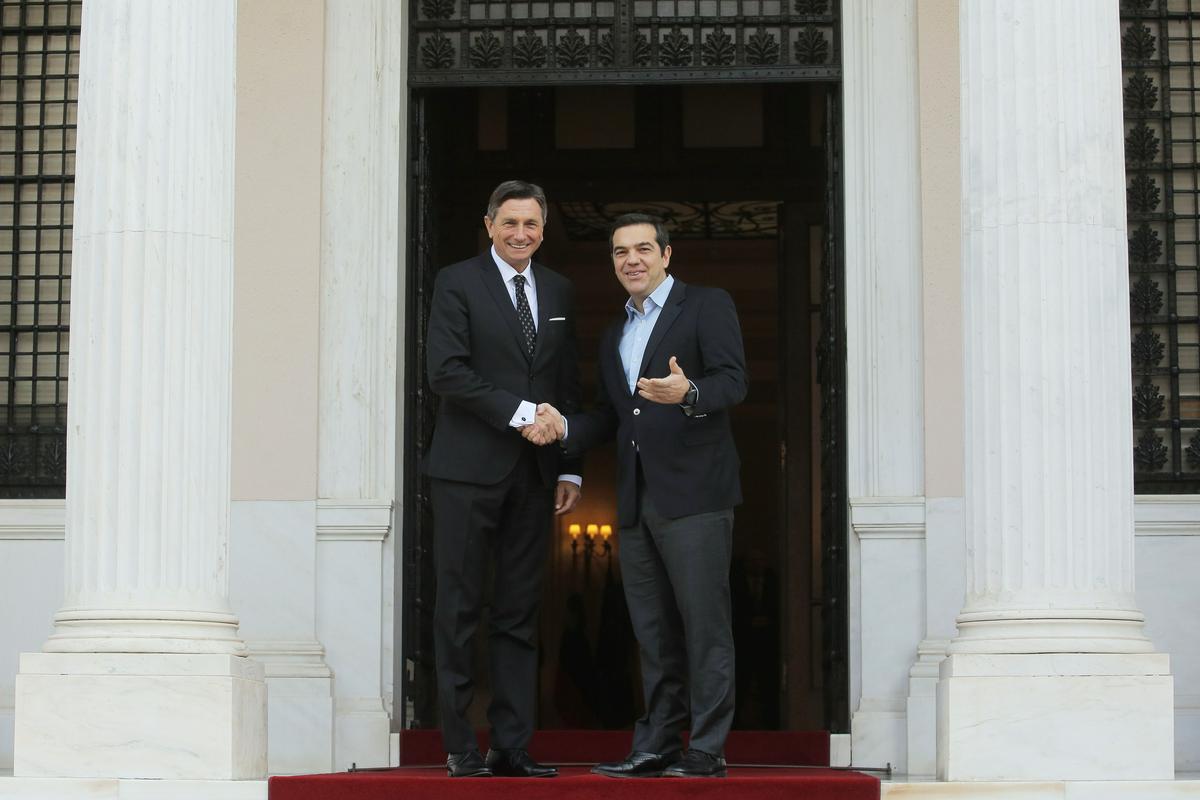 Borut Pahor in Aleksis Cipras