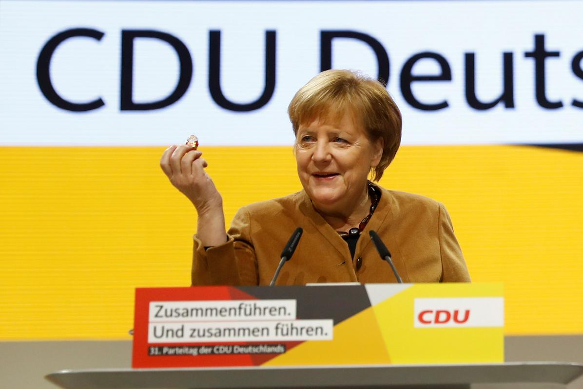 V nemčiji je slavil CDU/CSU kanclerke Angele Merkel, a z nekoliko manjšo podporo, velik uspeh pa so imeli Zeleni. Foto: Reuters