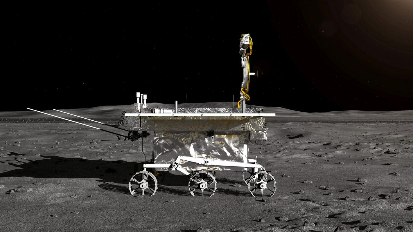 Prvi pristanek na oddaljeni strani Meseca so dosegli Kitajci leta 2019 z robotsko odpravo Čang'e 4 (Chang'e 4).Foto: EPA