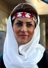 Iranska novinarka, blogerka in nagrajena zagovornica človekovih pravic Šiva Nazar Ahari ‒ mesta zatočišča preganjanih pisateljev. Foto: Wikipedia