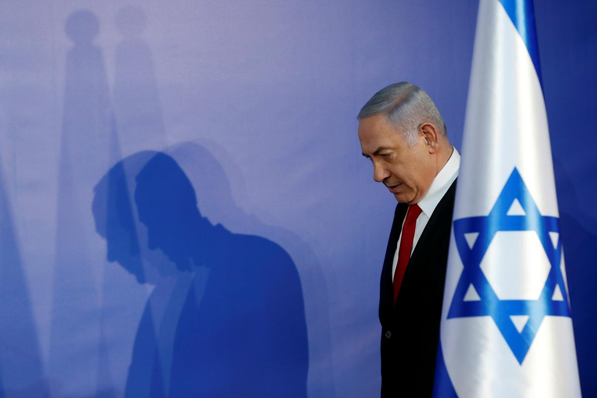 Netanjahu je že zavrnil možnost palestinske države, zdaj pa pojasnjuje, da Izrael ni država vseh njegovih državljanov. Foto: Reuters