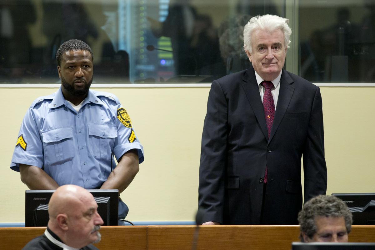 Karadžić is serving a 40-year sentence in a British prison.  Photo: AP