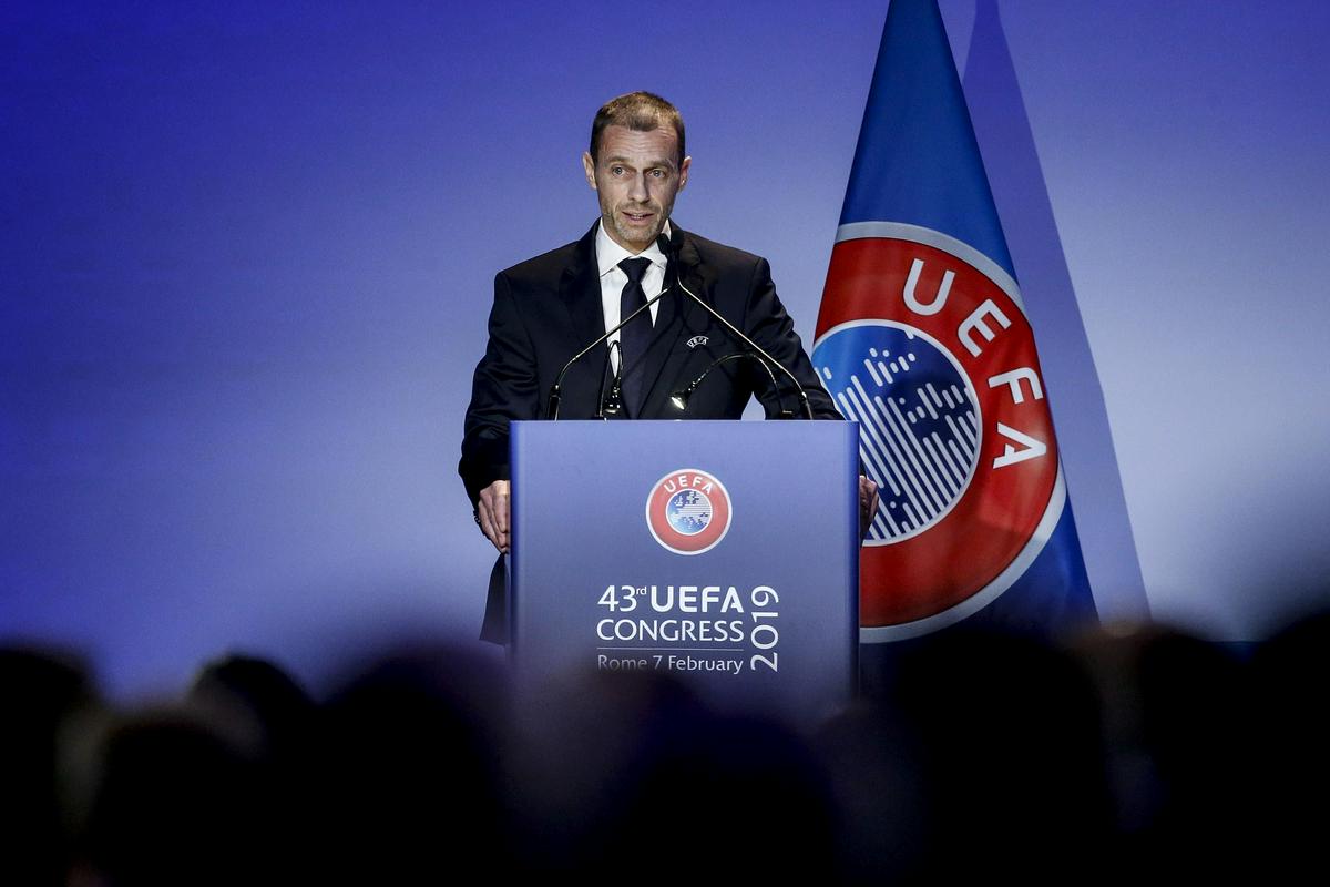 Aleksander Čeferin je pozimi začel drugi predsedniški mandat na čelu Uefe, najvplivnejše in najbogatejše evropske športne zveze. Foto: EPA