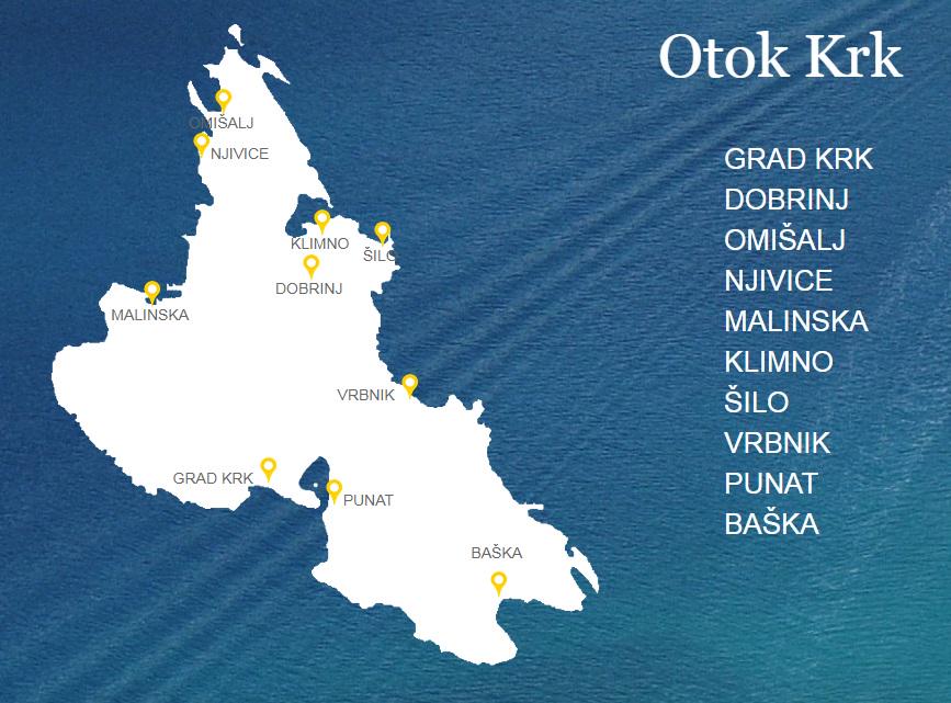 Krk je drugi največji otok na hrvaški obali, a vsa njegova večja mesta lahko obiščete v nekaj dneh. Foto: MMC RTV SLO/TO Krk
