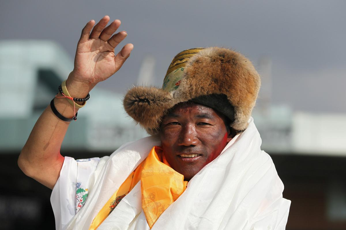 49-letni Kami Rita Sherpa je podrl lastni rekord. Foto: AP