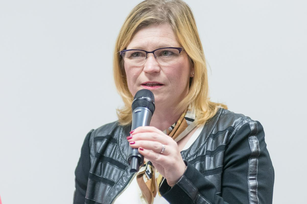 Viktorija Osolnik Kunc je zastopala sodne tolmače. Foto: Matija Brumen