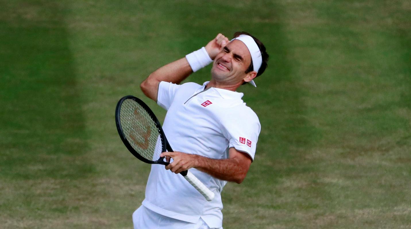 Roger Federer bo za vedno ikona Wimbledona. Foto: Reuters