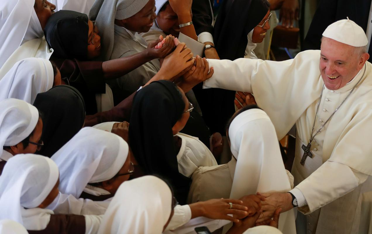 Papež Frančišek se mudi na tridnevnem obisku Madagaskarja. Foto: Reuters