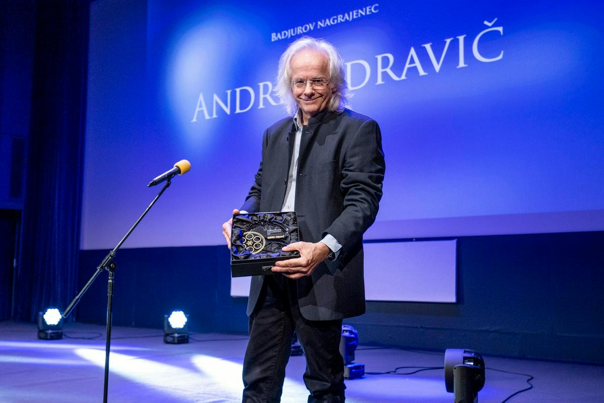 Badjurovo nagrado za življenjsko delo je prejel režiser Andrej Zdravič. Foto: Katja Goljat, Matjaž Rušt