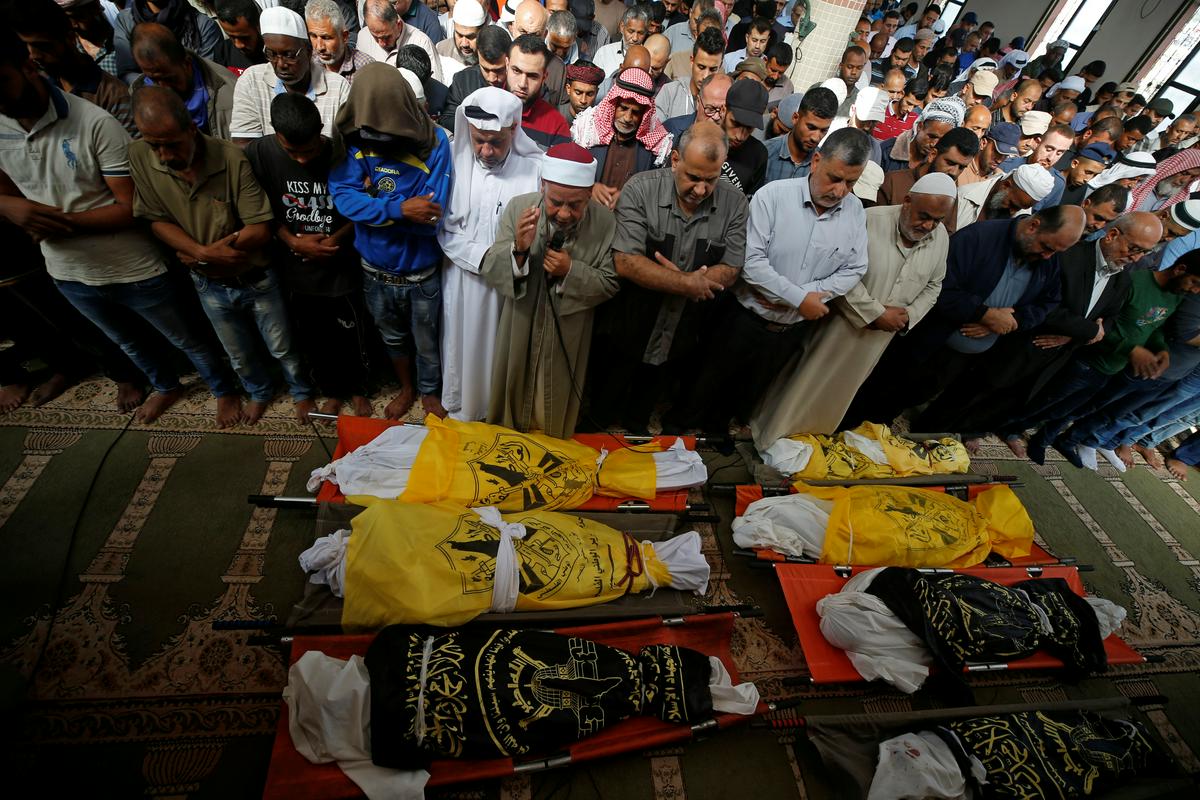 Izrael je v dveh dneh ubil 34 ljudi, med njimi tudi osem otrok. Foto: Reuters