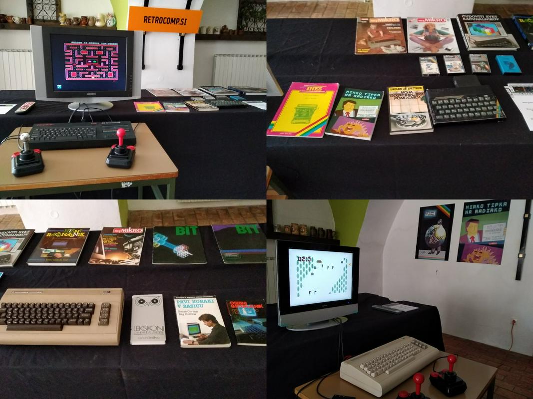 Poleg računalniške opreme Dušan Berce zbira tudi stare računalniške igre in revije. Foto: retrocomp.si