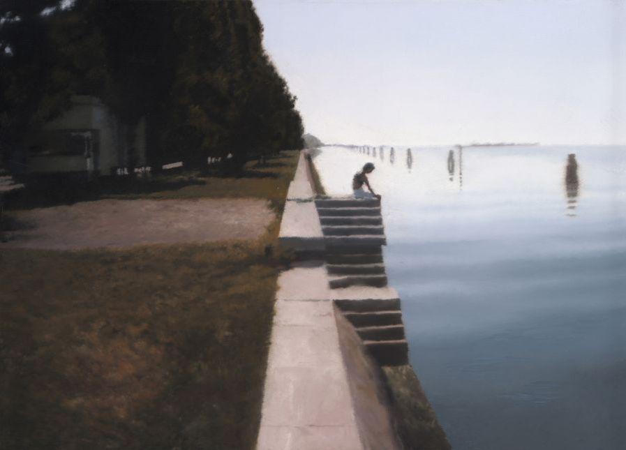 Gerhard Richter: Benetke (stopnice), olje na platnu, 1985. Foto: The Art Institute of Chicago