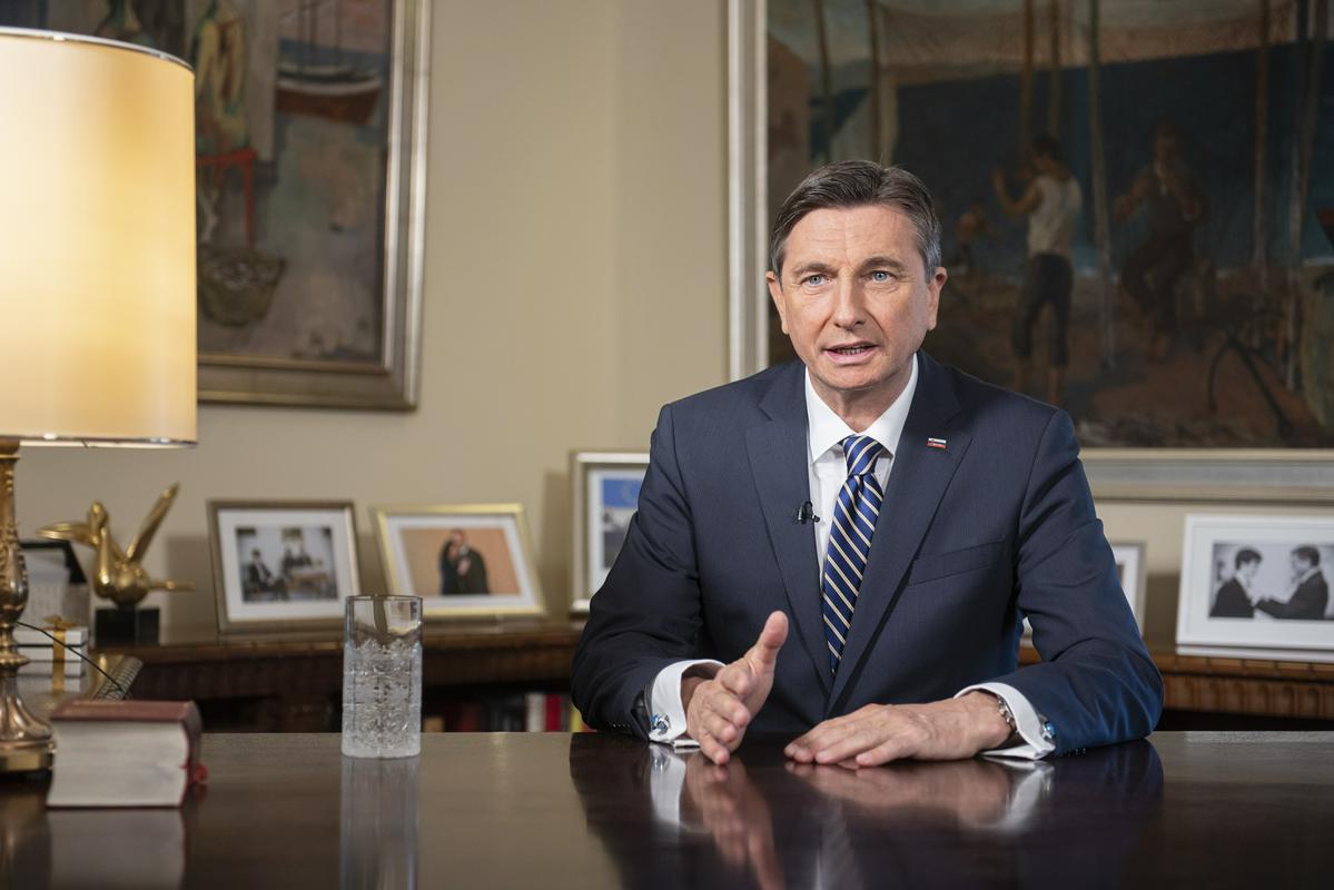 Predsednik Pahor je poslance pozval, naj storijo vse, da bo vloženi zakon o volitvah sprejet. Foto: Bor Slana/STA