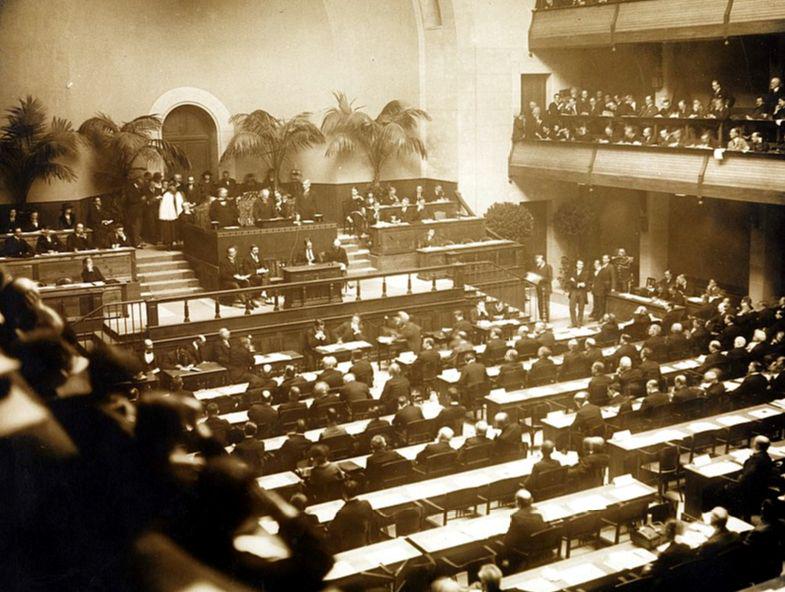 Prvo zasedanje Društva narodov v Ženevi. Foto: Fridtjof Nansen bildearkiv