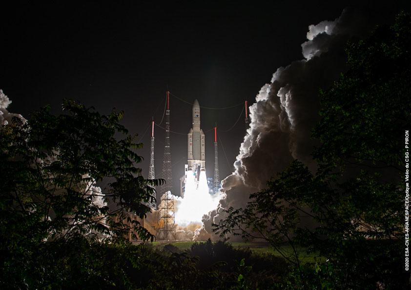 Polet VA252 rakete Ariane 5. Foto: Jaxa