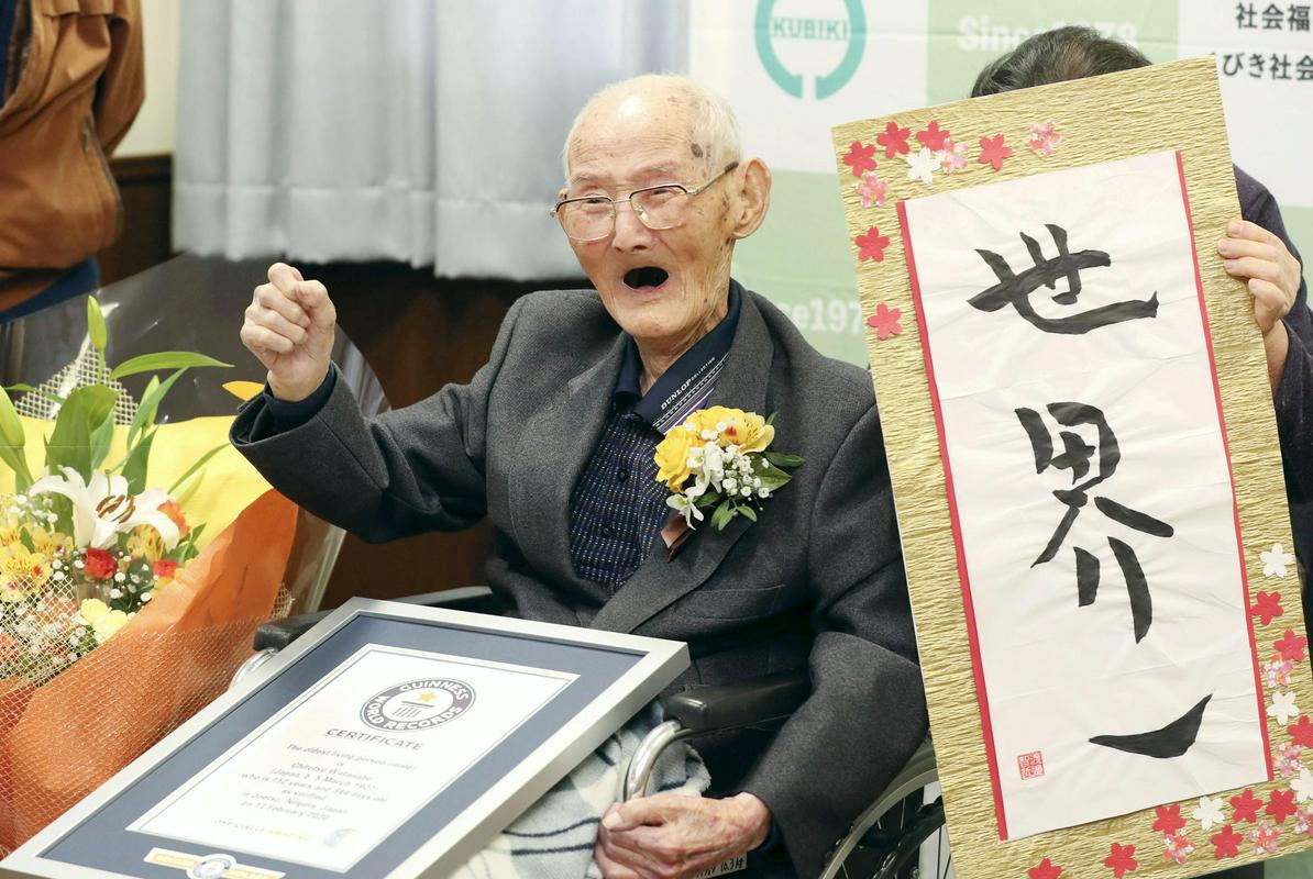 Še pred dvema tednoma je proslavljal rekord najstarejšega moškega na svetu. Foto: Reuters