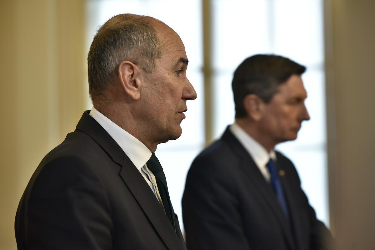 Predsednika vlade in države, Janez Janša in Borut Pahor. Foto: BoBo