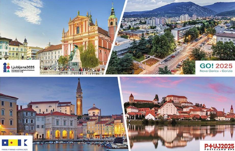V ožji izbor za EPK 2025 so se sicer uvrstili še Ljubljana, Ptuj in Piran ‒ a zmagovalna je bila skupna kandidatura Gorice in Nove Gorice. Foto: Radio Koper/ec.europa.eu
