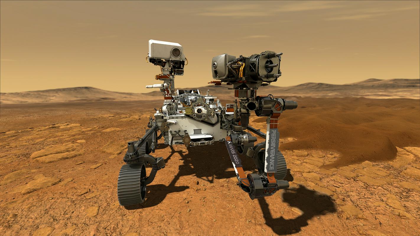 Simbolična podoba roverja Mars 2020 ali – po novem – Perseverance. Foto: Nasa/JPL