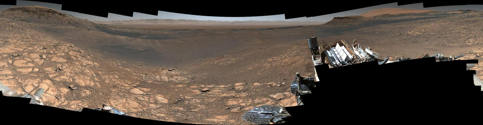 Panorama v nižji kakovosti. Foto: NASA/JPL-Caltech/MSSS