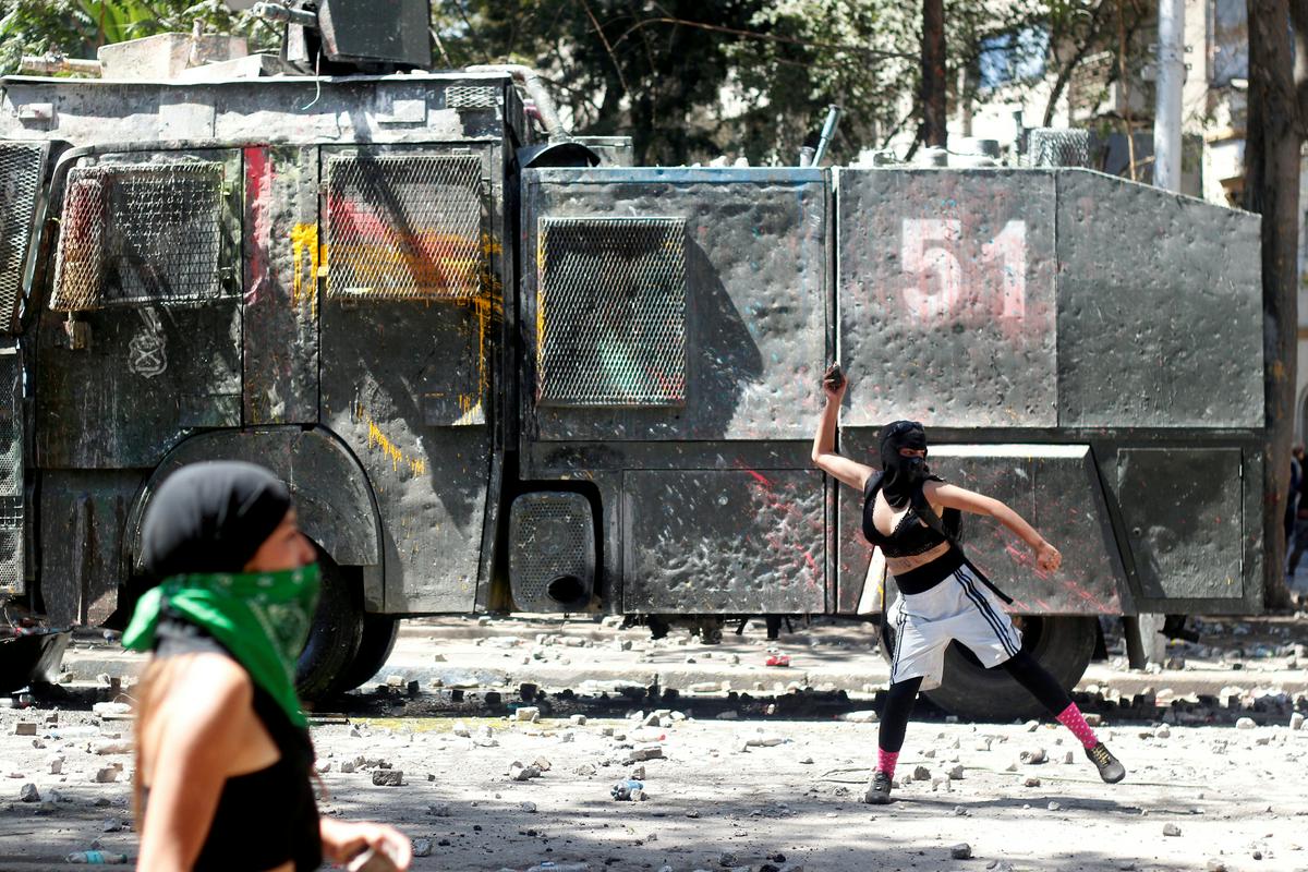 Ženske v državi Čile. Morajo se boriti za svoje pravice. Foto: Reuters