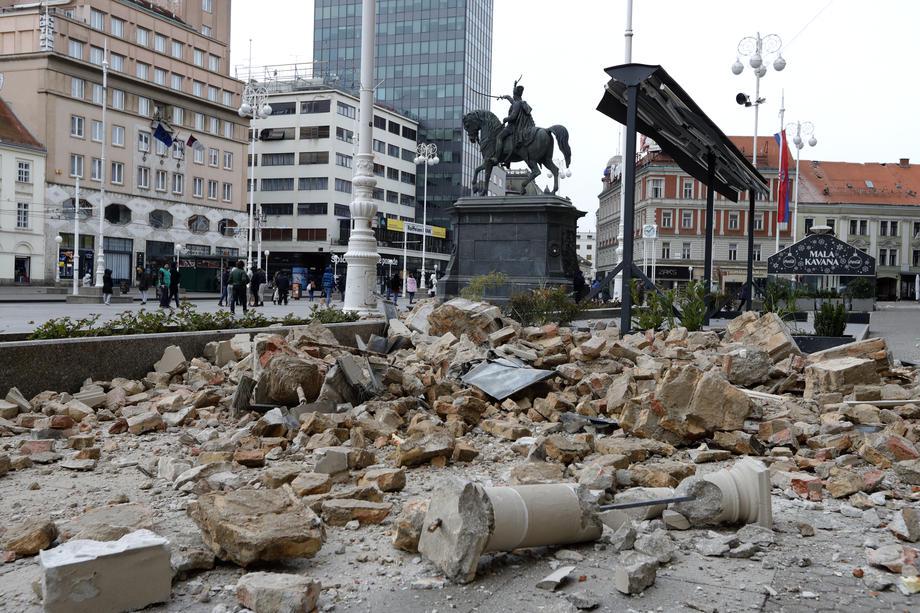 22. marca je hrvaško prestolnico stresel močan potres. Foto: EPA