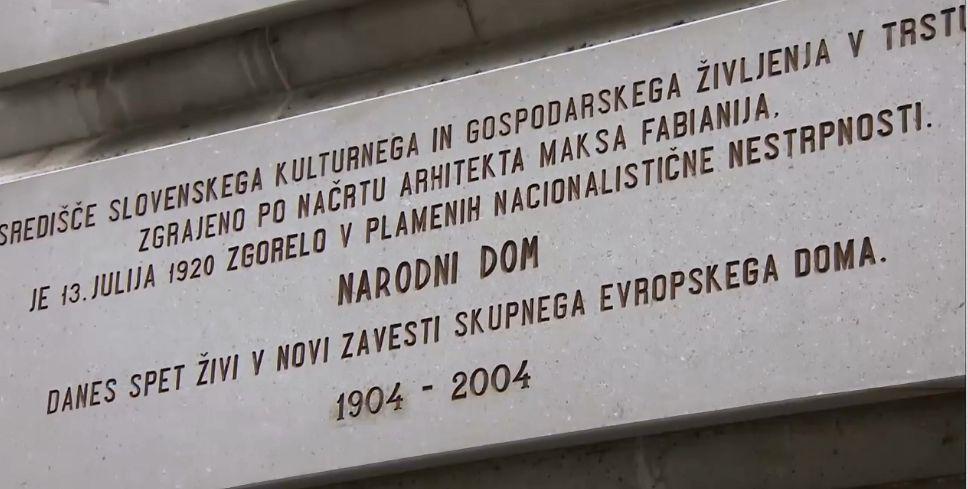 Narodni dom je od požiga leta 1920 ostal ponos vse samozavestnejše slovenske narodne skupnosti v Trstu. Foto: Televizija Slovenija