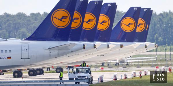 Die Lufthansa lässt Flugzeuge wegen des Streiks am Boden, alle Flüge ab Ljubljana wurden am Mittwoch gestrichen