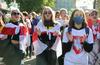 V Minsku na protestu žensk številne aretacije