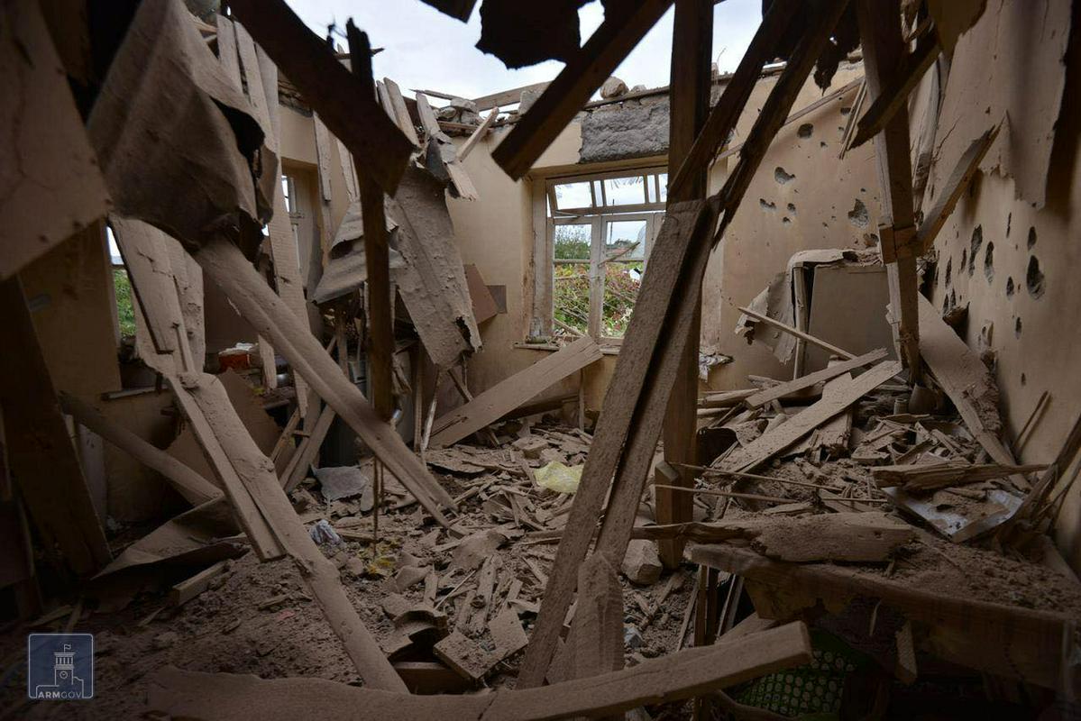 Številne hiše v Gorskem Karabahu so porušene. Foto: Reuters