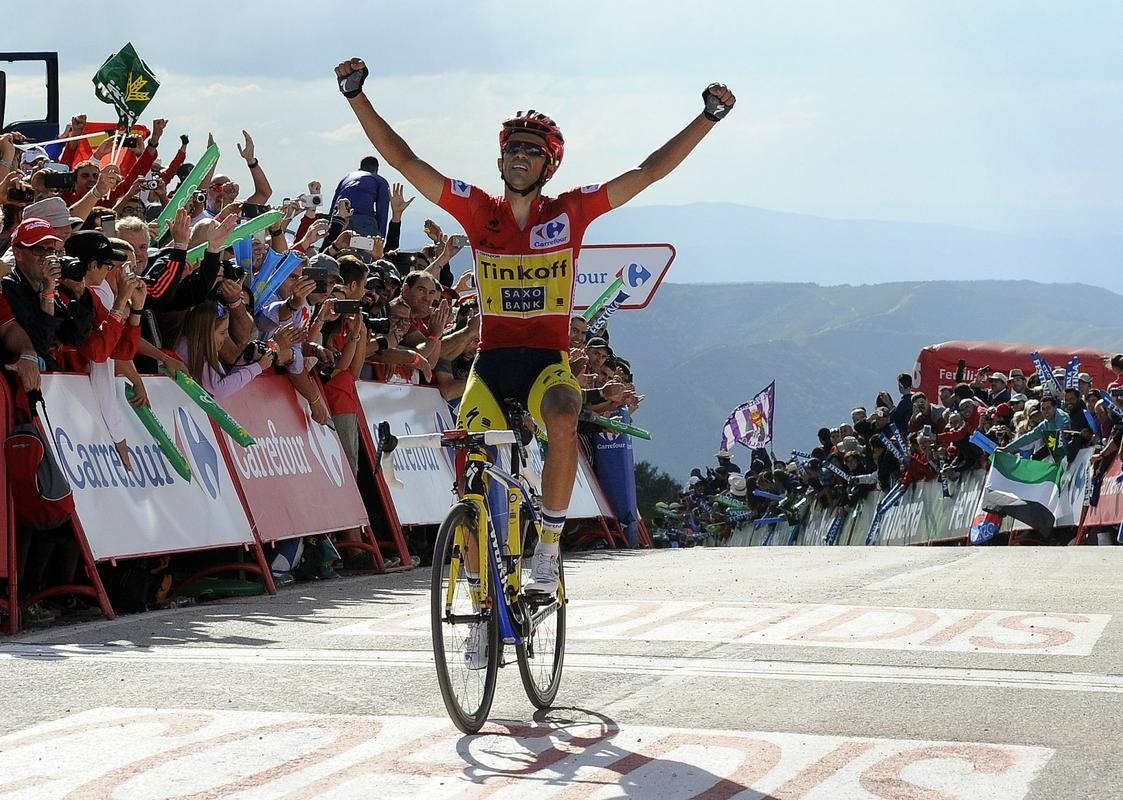 Alberto Contador je navdušil navijače s tremi zmagami. Če se mu načrti na Touru niso izšli, je ponavadi reševal sezono na Vuelti. Foto: AP