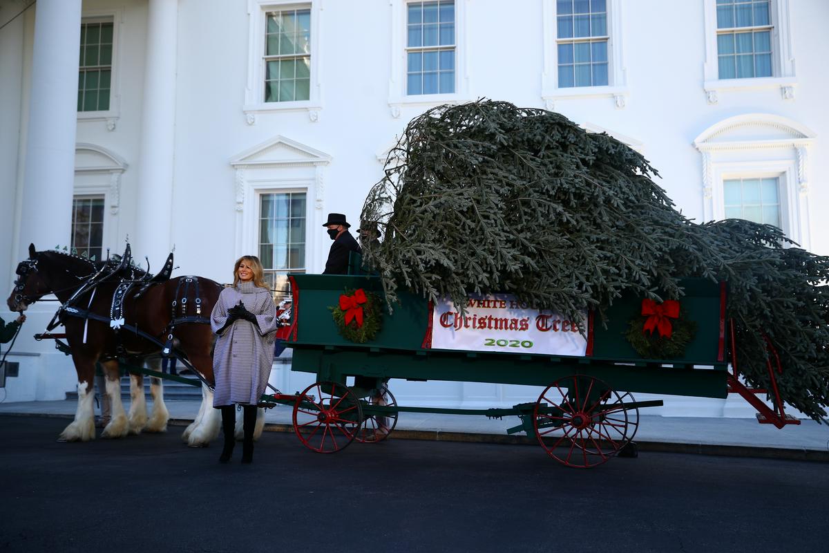 Kot je povedala Melania Trump, je rada skrbela za Belo hišo. Med drugim je poskrbela za okrasitev doma ameriških predsednikov. Foto: Reuters