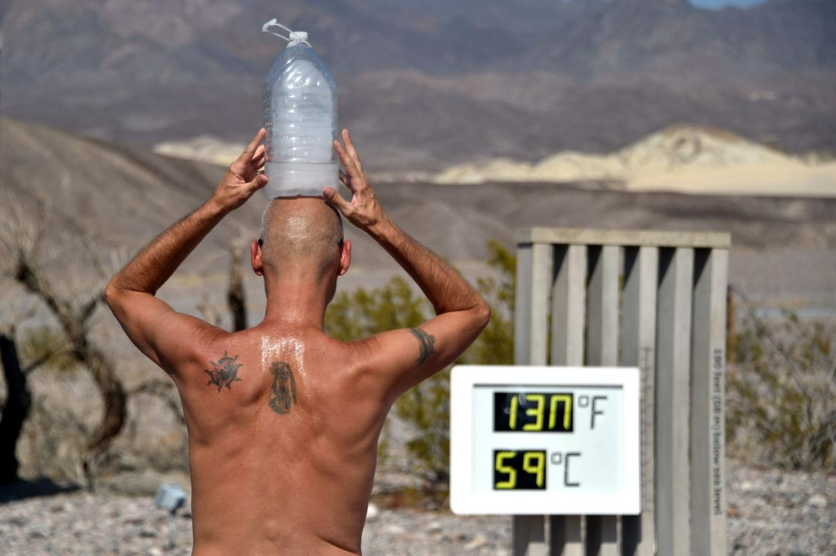 V Dolini smrti v ZDA je padel vročinski rekord vseh časov. Foto: Reuters