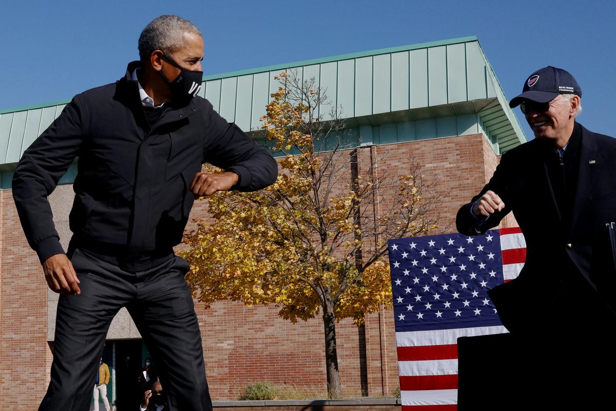 Barack Obama in Joe Biden. Foto: Reuters