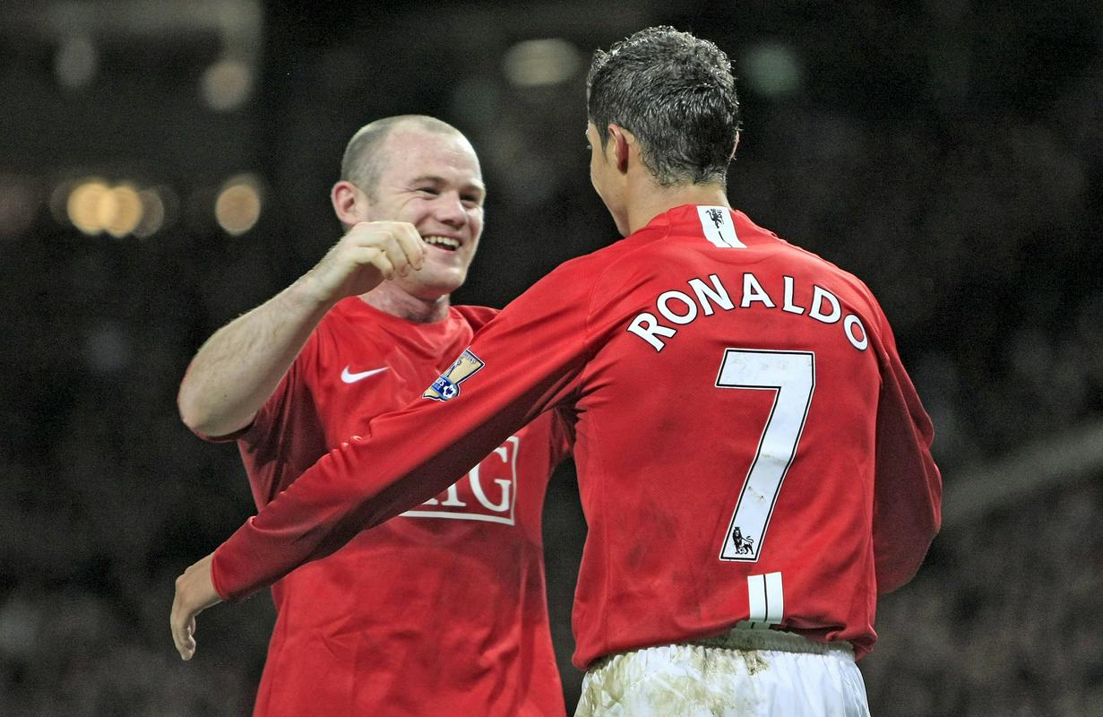 Rooney in Ronaldo sta bila soigralca v drugi polovici prvega desetletja tega stoletja. Foto: EPA