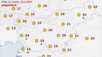 Kot bi bili konec maja - tako toplo februarja v Sloveniji ni bilo še nikoli