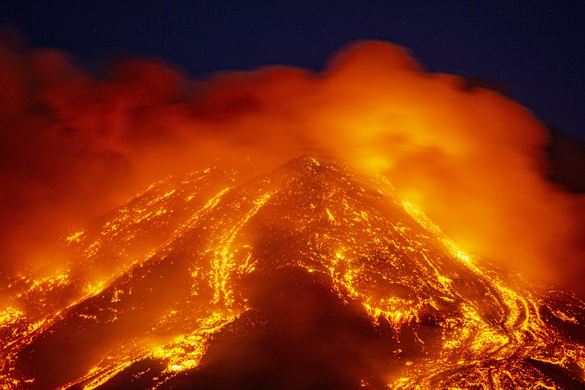 Etna – moč narave. Foto: AP