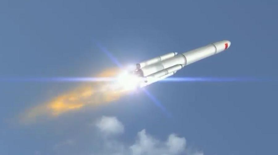 Za marsovske odprave bodo uporabljali raketo Dolgi pohod-9, ki je še v razvoju in naj bi po zmogljivosti presegala ameriški SLS. Dolgoročno naj bi jo prelevili v večkrat uporabno raketo. Foto: CNSA