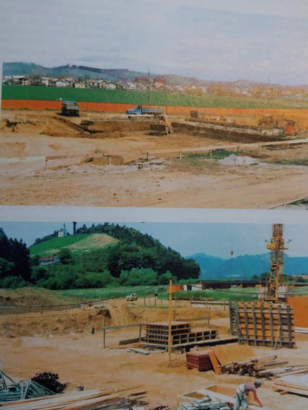 Začetek gradnje Regionalnega RTV centra Maribor – pomlad 1980. Foto: Radio Maribor
