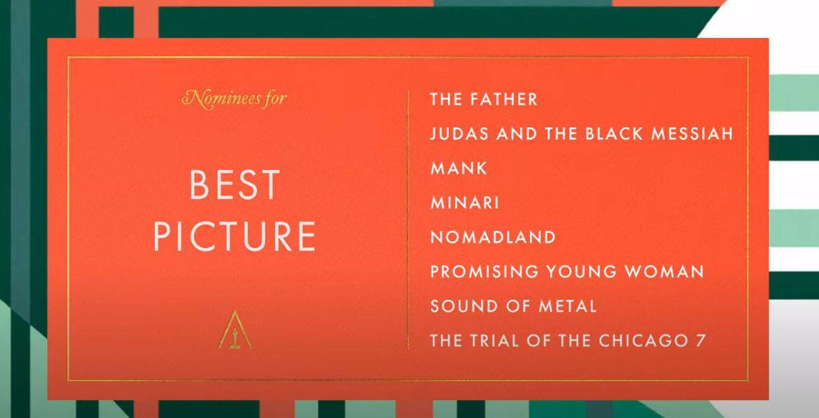 Nominiranci za najboljši film. V glavni oskarjevski kategoriji je lahko nominiranih do deset filmov. Foto: oscars.org
