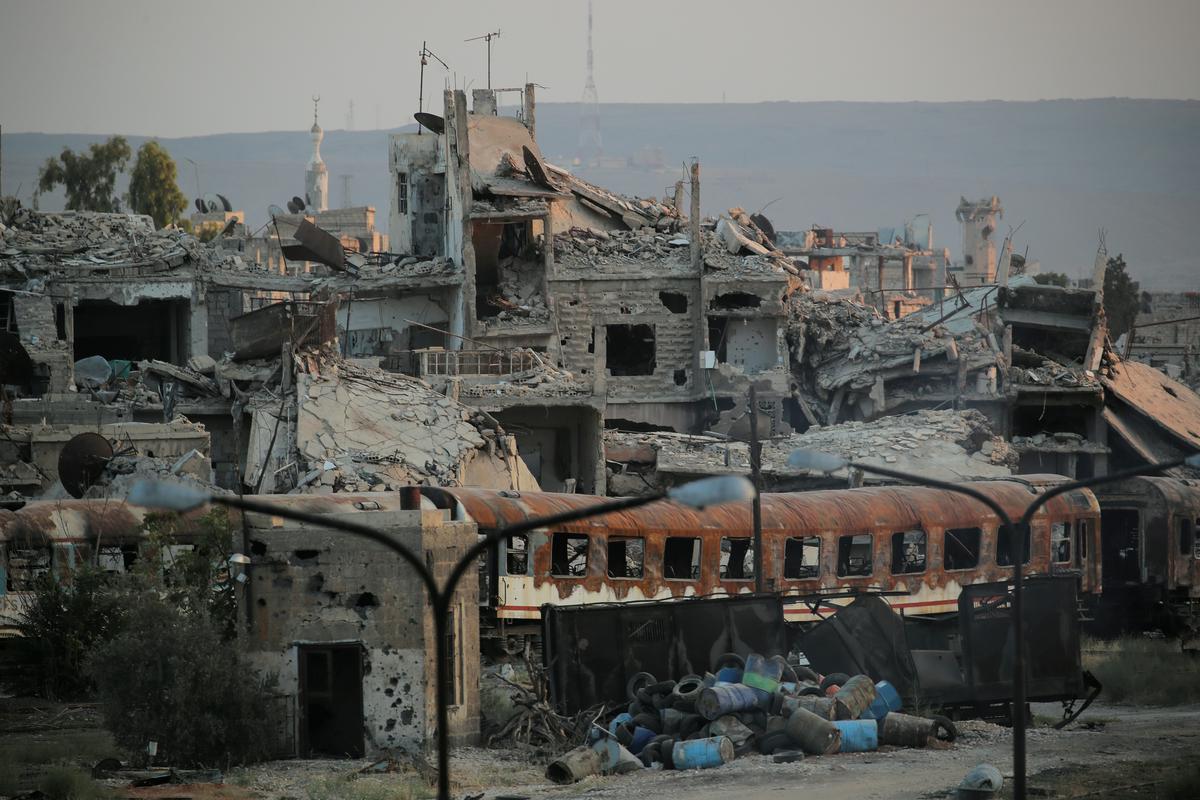 Velik del Sirije je v 12-letni vojni uničen. Foto: AP