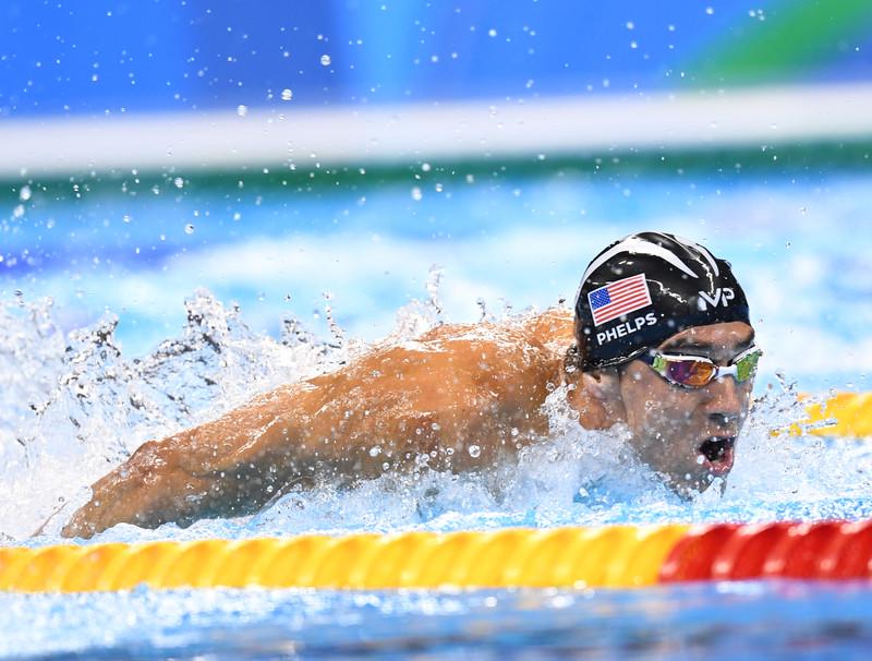 Michael Phelps leta 2016 v Rio de Janeiru. Foto: EPA