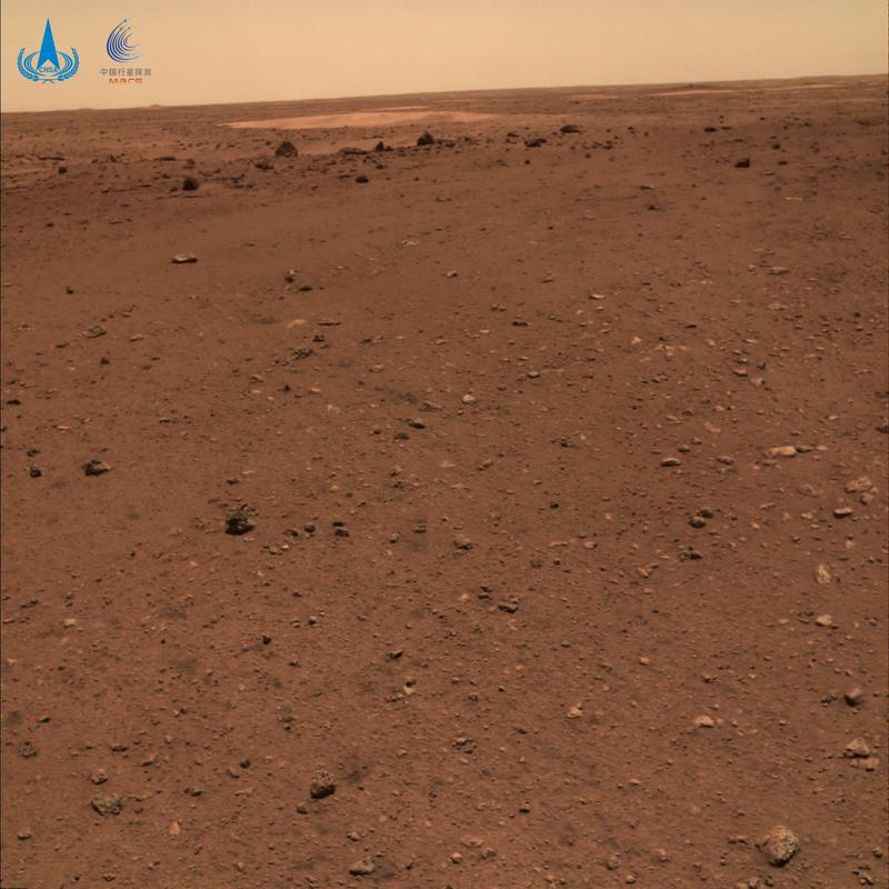 Kitajska fotografija Marsa. Foto: CNSA