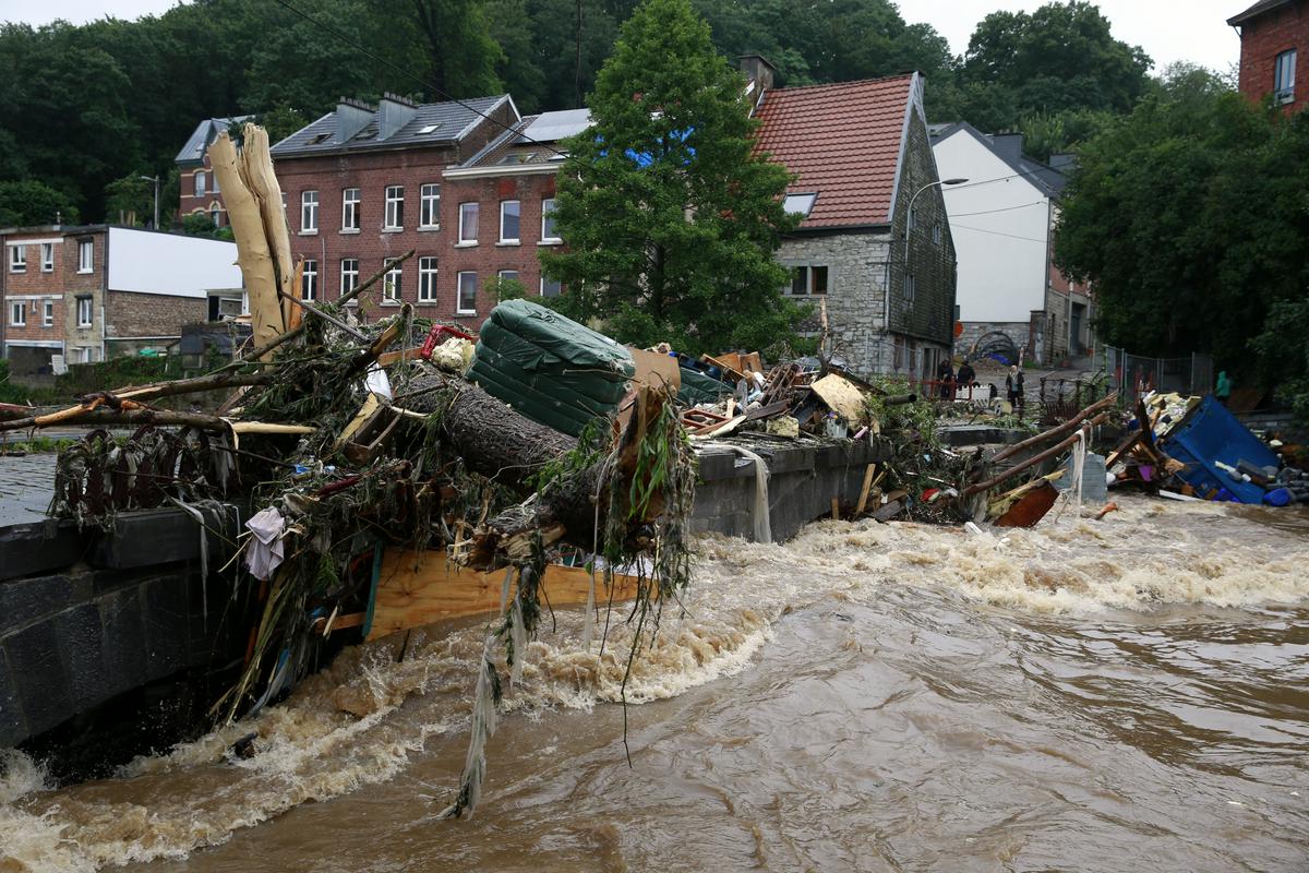 Poplave v Belgiji. Foto: EPA