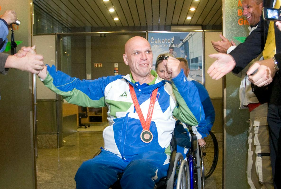 Franc Pinter je na paraolimpijskih igrah osvojil že štiri medalje. Foto: ZŠIS-POK