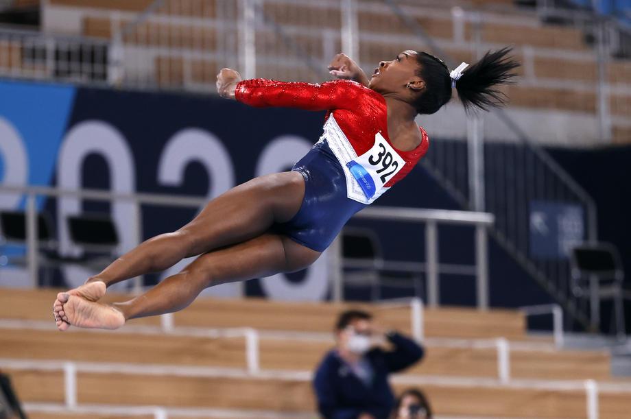 Bomo na letošnjih igrah še videli Simone Biles, eno najslavnejših ameriških športnic? Foto: Reuters
