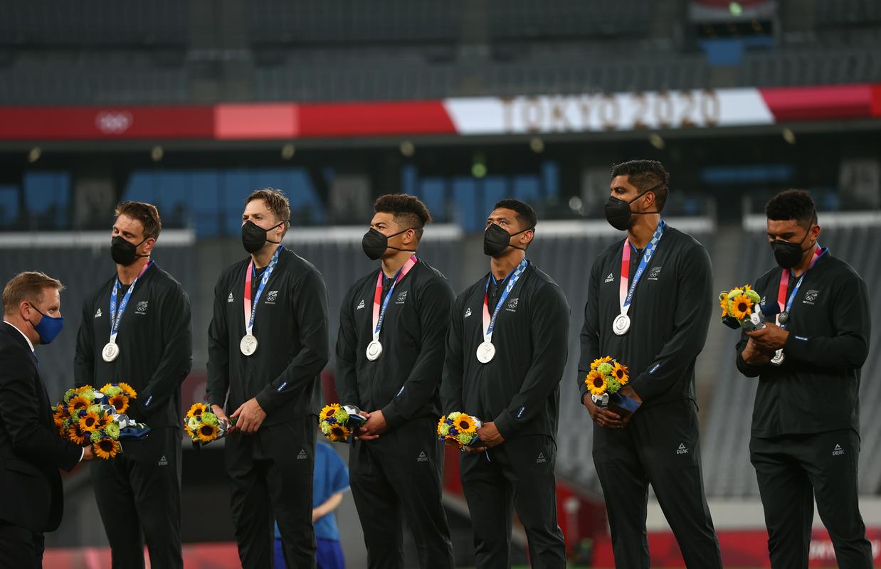 Fidži je v finalu Ria ugnal Veliko Britanijo, tokrat pa Novo Zelandijo. Foto: Reuters