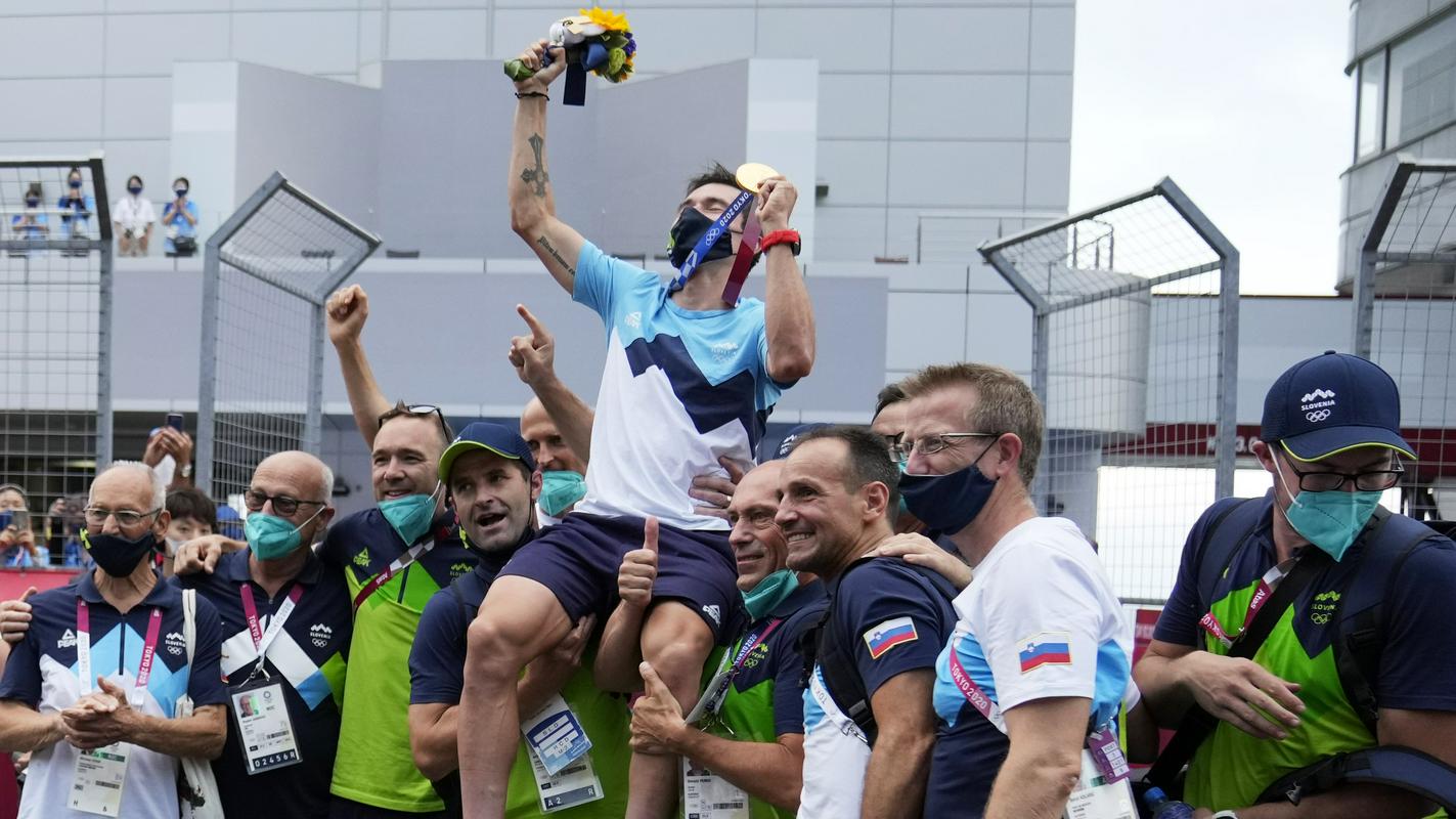Primož Roglič je razveselil slovensko (športno) javnost. Foto: EPA