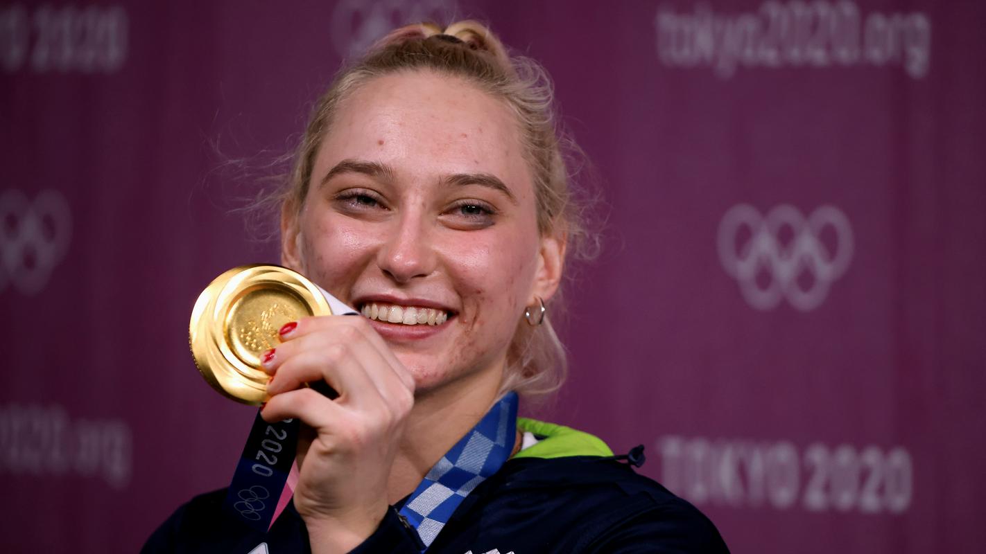 Janja Garnbret, olimpijska zmagovalka. Foto: Reuters